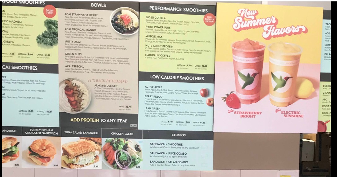 Robeks Fresh Juices & Smoothies Restaurant Menu | Prices & Drinks